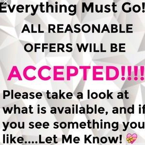 Reasonable offers! Everything must go!